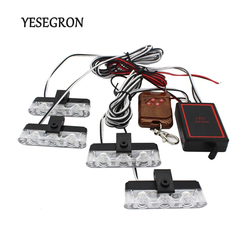 Беспроводной пульт дистанционного управления авто-Стайлинг 4x3 светодиодный