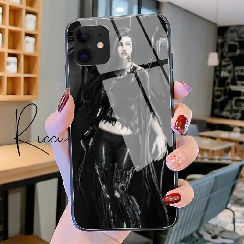 

Dark Angel girl Phone Case Tempered Glass For iPhone 11 Pro XR XS MAX 8 X 7 6S 6 Plus SE 2020 12 Pro Max Mini case