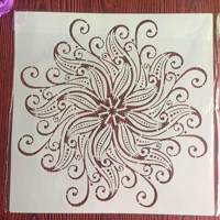 new 30 30cm size diy craft mandala mold for painting stencils stamped photo album embossed paper card on wood fabricwall