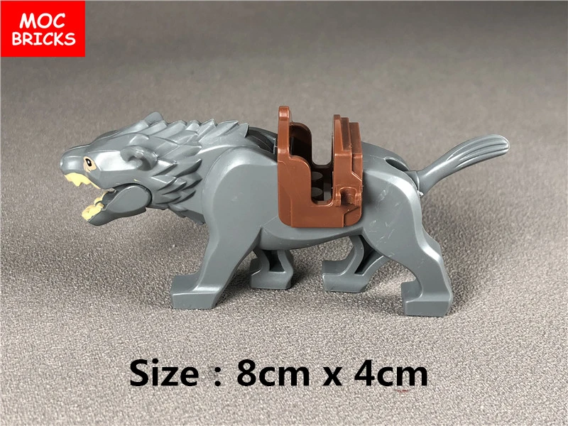 Поштучная распродажа кубики MOC DIY фигурка волка в виде животного аксессуары