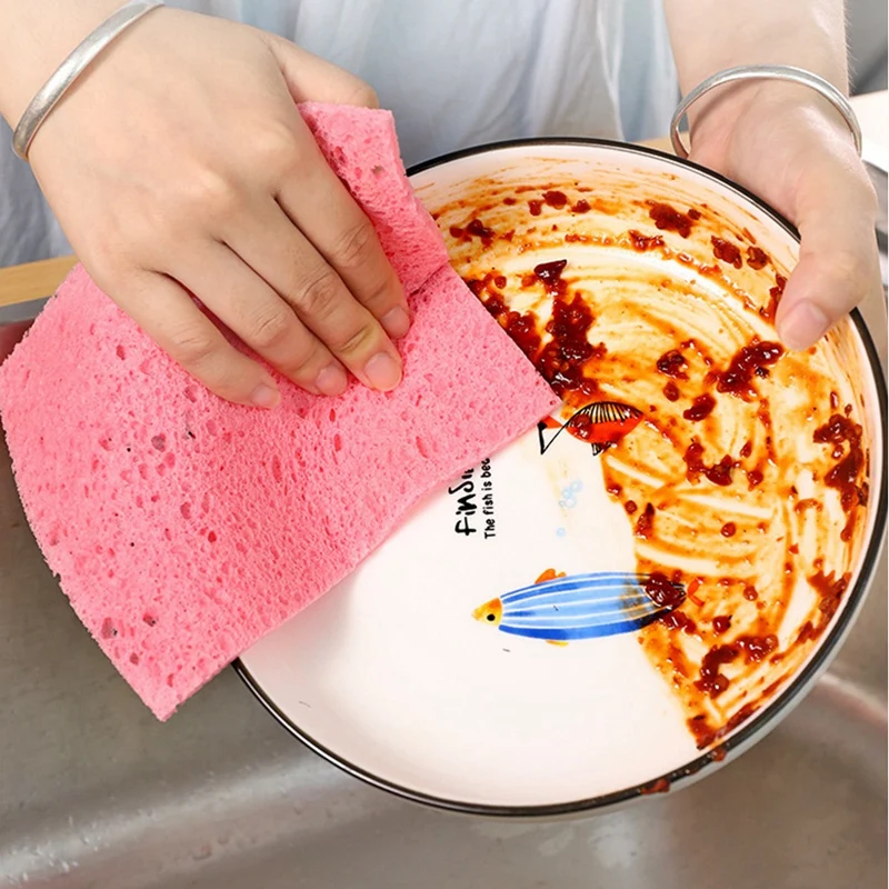 

HOT 12 Pack Dishcloths High Absorbent Soft Reusable Cellulose Dish Towels and Dish Cloths - Use As Towels or Sponge Cloths