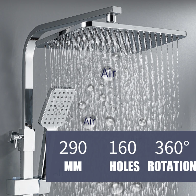 Цифровой смеситель для душа в комплекте термостатическая Душевая система