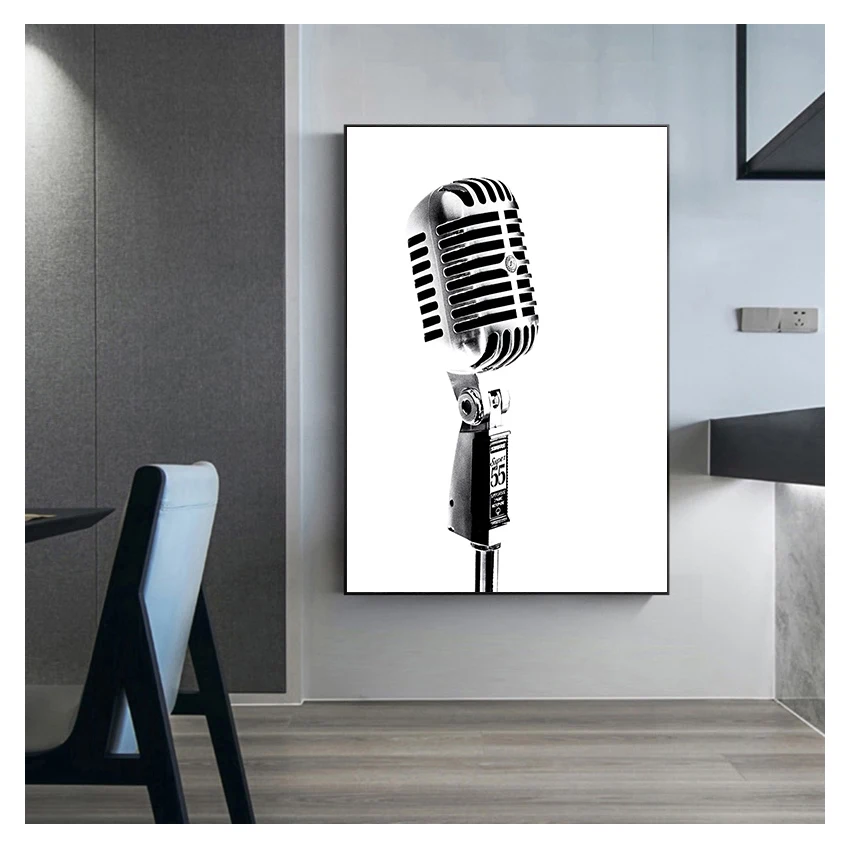 Настенная Картина на холсте с изображением музыки винтажная картина подарок для