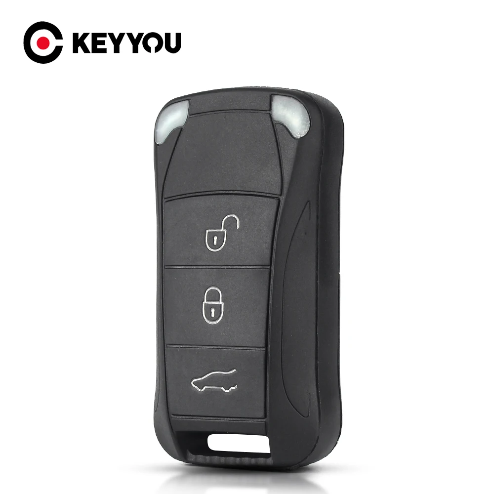 KEYYOU сменный дистанционный раскладной чехол для автомобильного ключа с 3 кнопками