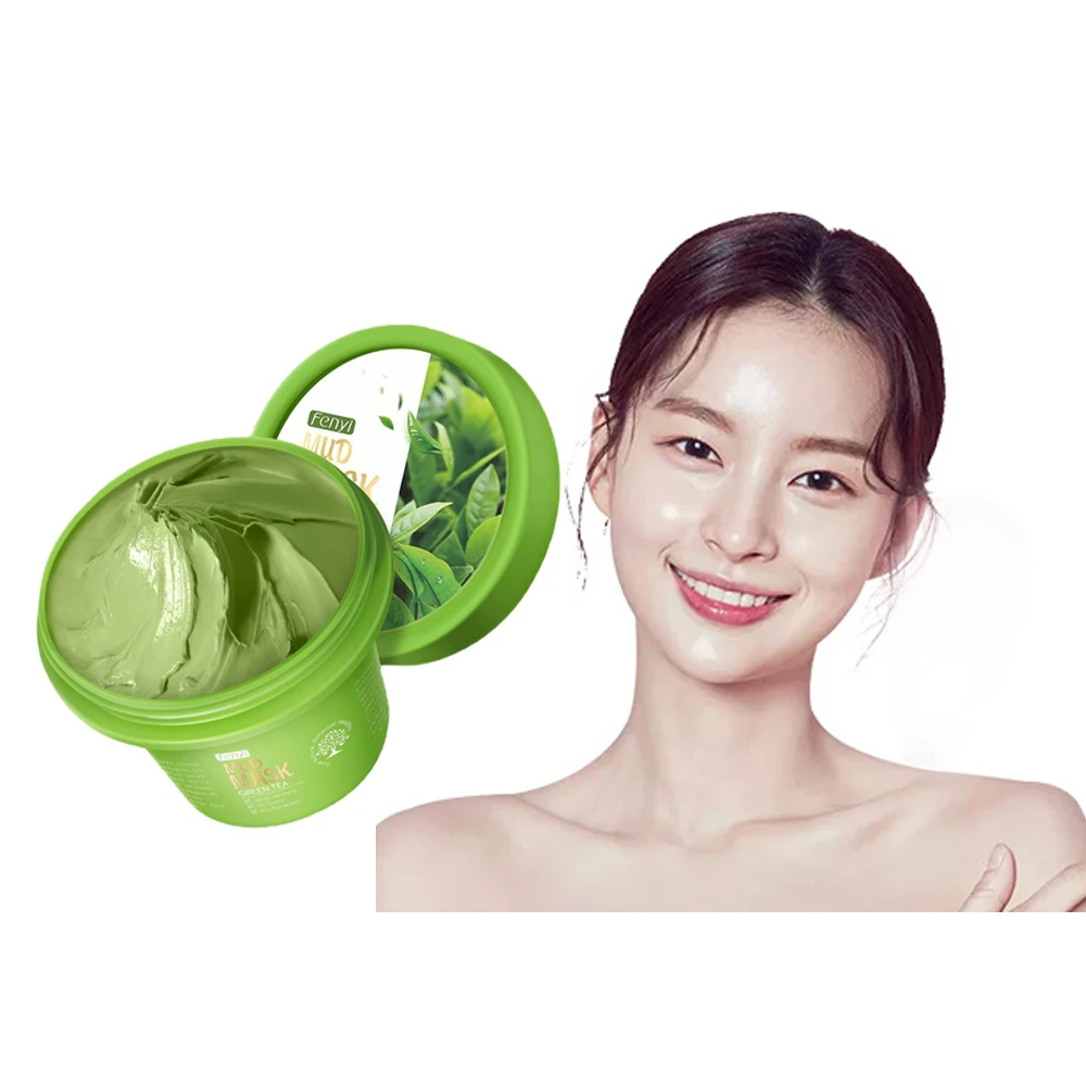 

GreenTea Deep Cleaning Mud Mask Acne Peel Off Mask Oil Control Moisturizing Blackhead Shrink Pores Brighten Skin Face Mask