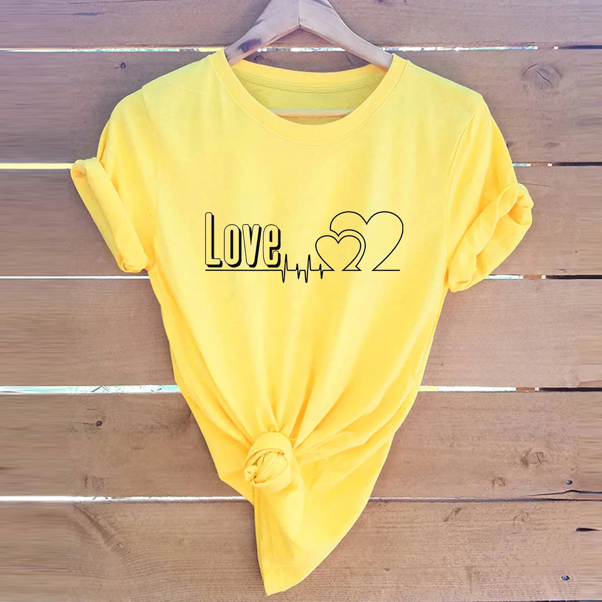 

Hot style European and American women's blouse Valentine's Day letter short-sleeved ladies short-sleeved ladies t-shirt