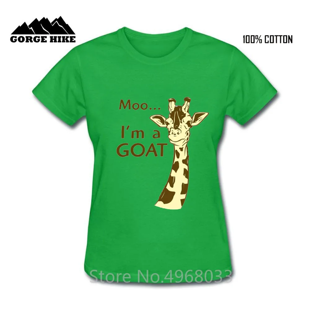 Юбилейная распродажа Забавный МОО... I'm Goat/Милая футболка с жирафом для малышей