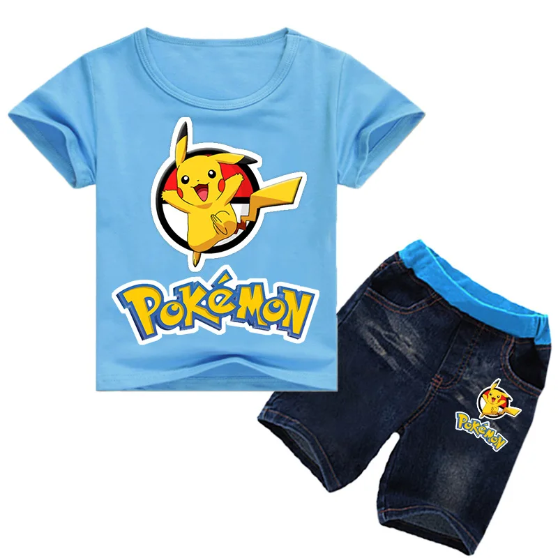 Подарок на день рождения детская одежда хлопковые летние топы с принтом PIKA для