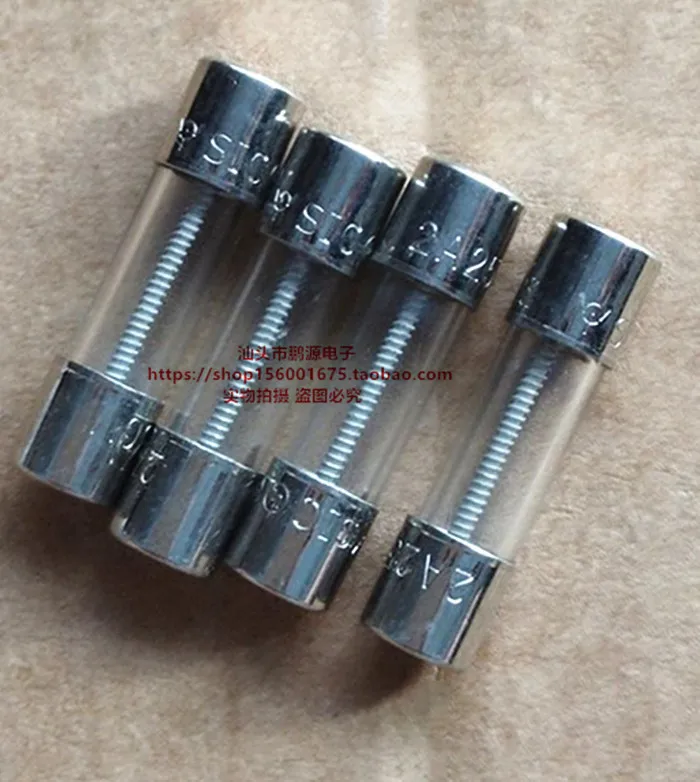 5x20mm glass fuse 2A T2A 250V fuse 2A fuse spiral wire  50PCS -1lot