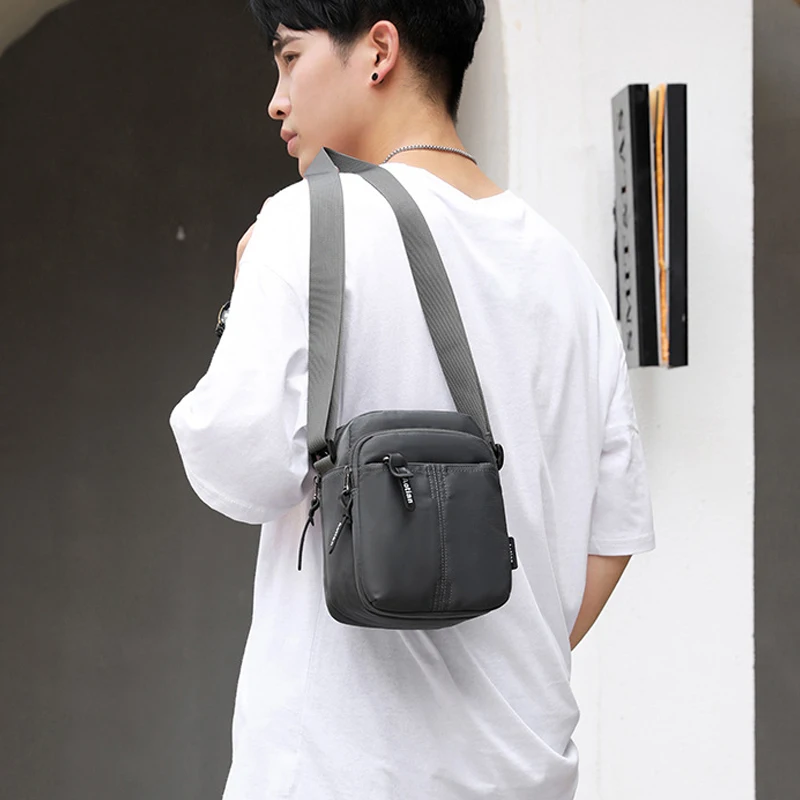 

Сумка-мессенджер YoReAi мужская из ткани Оксфорд, модная саквояж средней длины на молнии, однотонная Водонепроницаемая многофункциональная сумочка-мессенджер