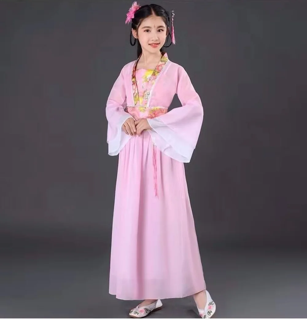 Hanfu древний китайский традиционный веер для танцевального костюма девочек