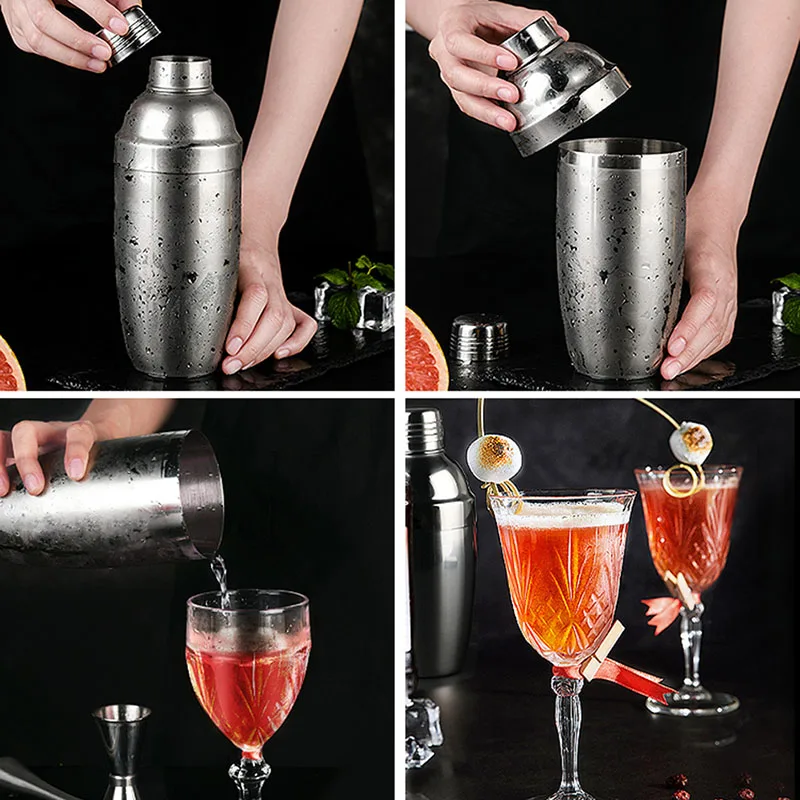 Барный коктейль шейкер GURET из нержавеющей стали Бостонский для коктейлей бармена