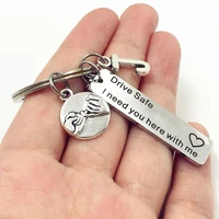 drive safe keychain new driver keyring boyfriend gift couple gift for girlfriend husband wife