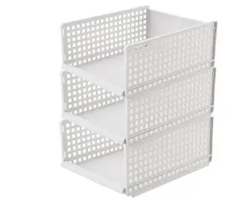 3pc-small Многоразмерный органайзер для одежды, многослойная домашняя коробка для хранения, органайзер для одежды, полка для носков, pf8315 - Цвет: 3pc-small