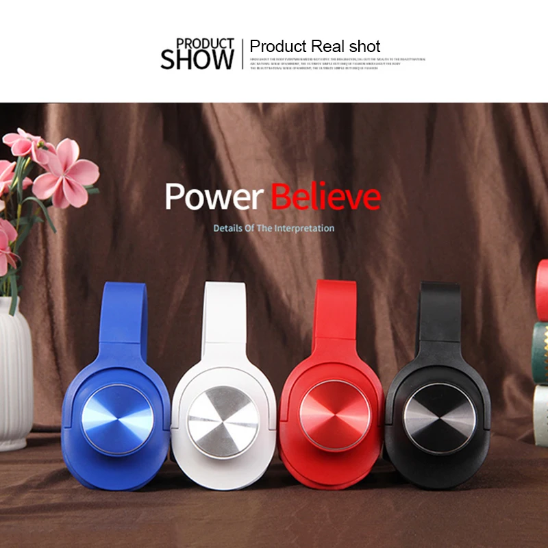 Беспроводные наушники 6 цветов Bluetooth-гарнитура складные стереонаушники игровые с
