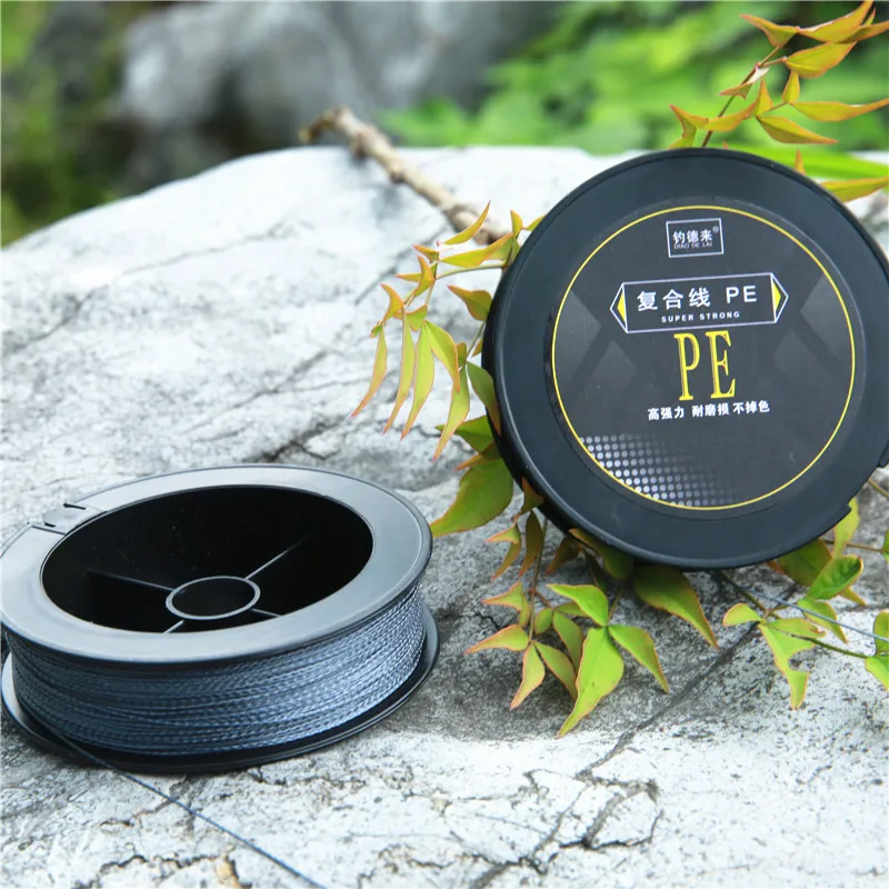 

100m Fishing Line 8 Strand Braid PE Braided Thread Gray Braided Fishing Line Cord for Fishing Lake River Stream Fishing Tackle