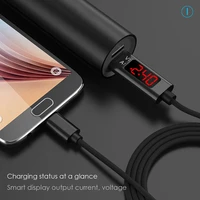 tquq type c micro lcd usb 3a fast charger cable voltage and ampere monitor tester display for iphone samsung galaxy xiaomi