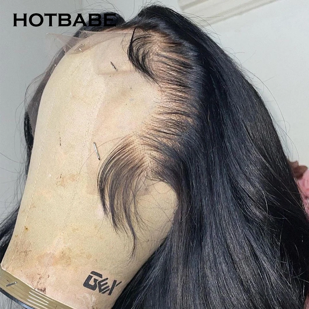 30 32 Inch Body Wave Transparent Lace Front Wigs For Women Human Hair Glueless 13x6 Lace Frontal Wig Closure Wig Bleached Knots enlarge