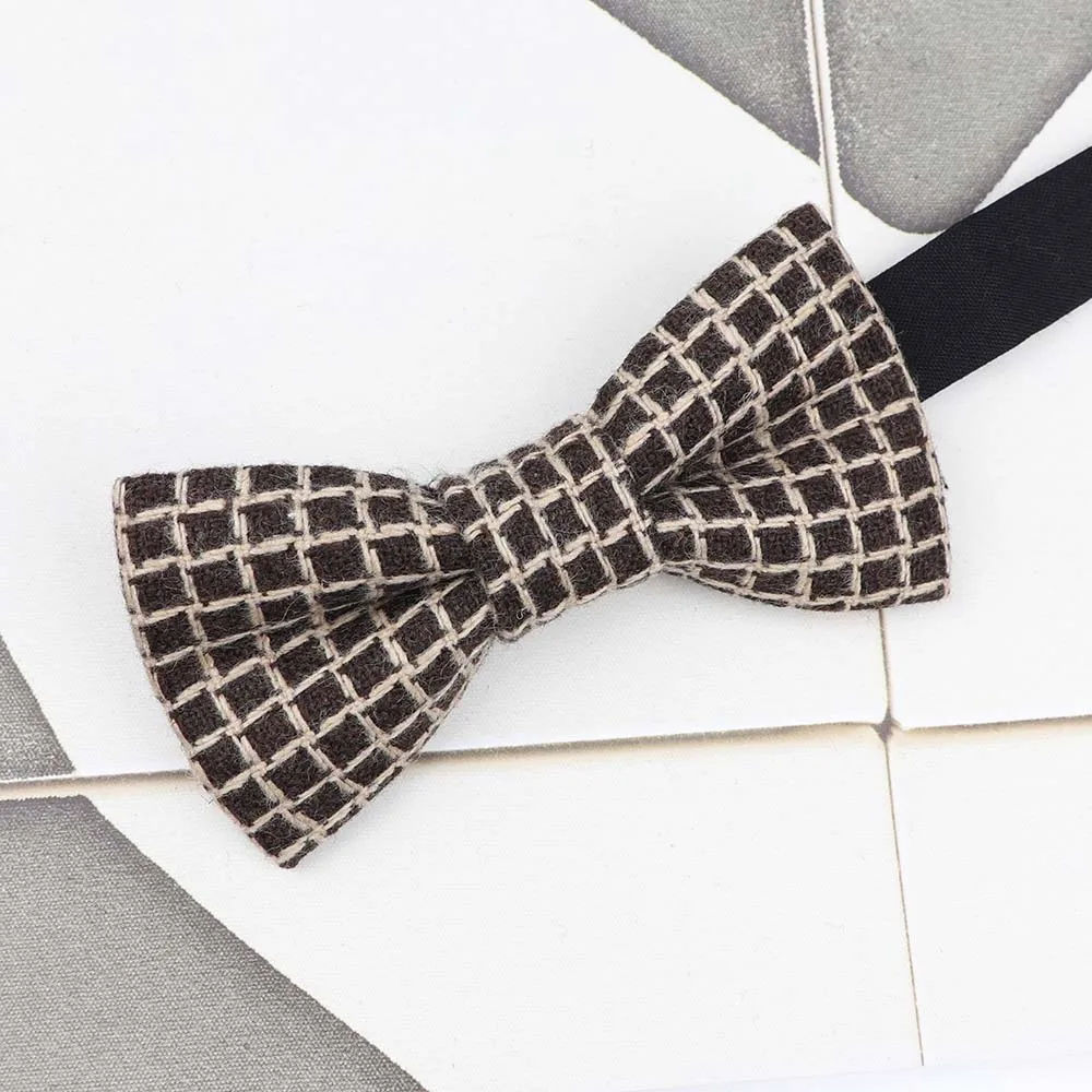 Новинка 100% шерстяные галстуки бабочки для мужчин модные регулируемые жениха