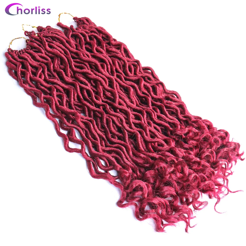

Длинные искусственные локоны в стиле Crochet косы эффектом деграде (переход от темного к чёрный; коричневый 20 "Синтетические волосы волна дреды...