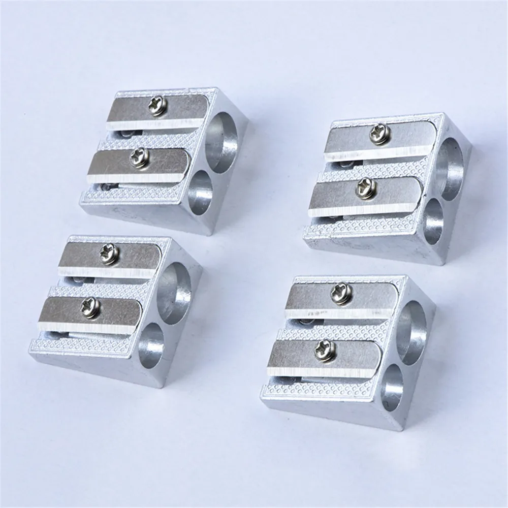 Точилка карандаш из цинкового сплава с двумя отверстиями милые Канцтовары