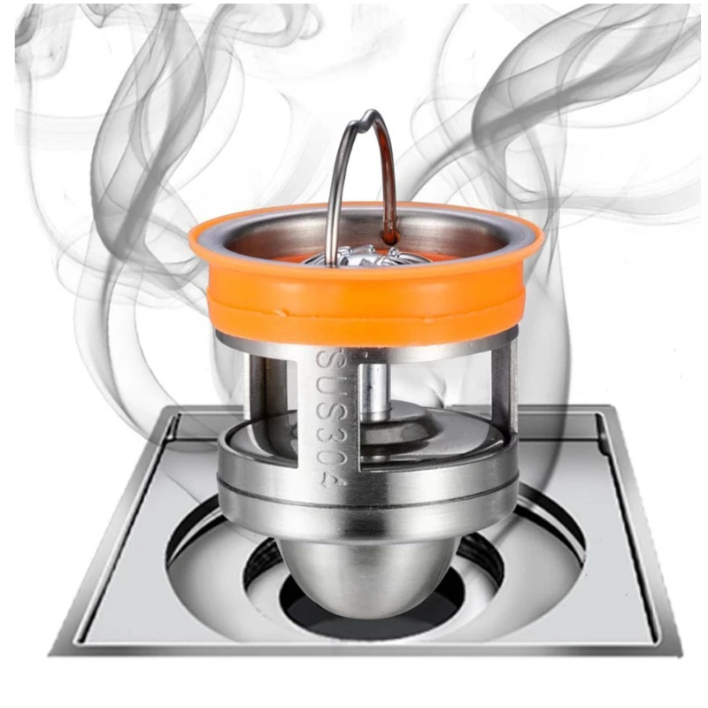 

Bathroom Drain Stainless Steel Deodorant Floor Drain Core Sink Seal Drainer Deep Water Seal Cores Floor Strainer