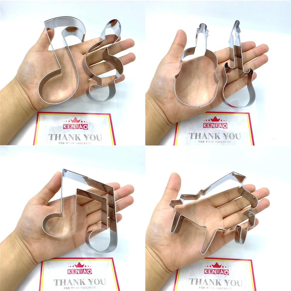 keniao musik cookie cutter violine klavier elektrische gitarre musik hinweis g schlüssel keks fondant schneider edelstahl free global shippin