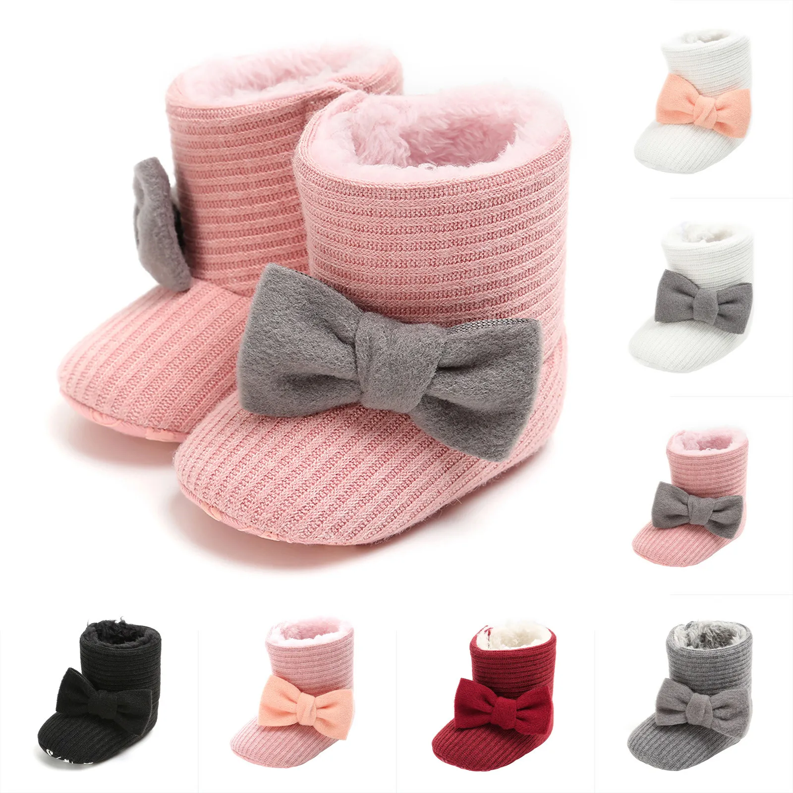 

Детские зимние ботинки, нескользящая подошва, теплые зимние сапоги для мальчиков и девочек, обувь для первых шагов