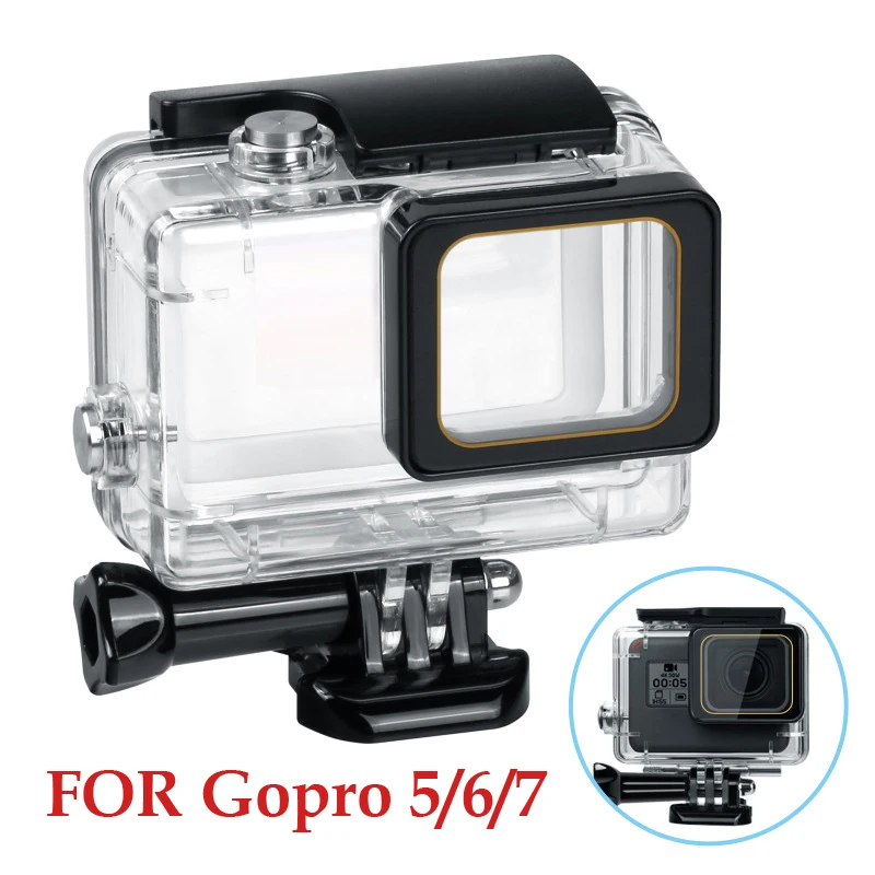 Водонепроницаемый чехол для GoPro Hero 7 6 5 подводный 45 м защитный дайвинга Спортивная