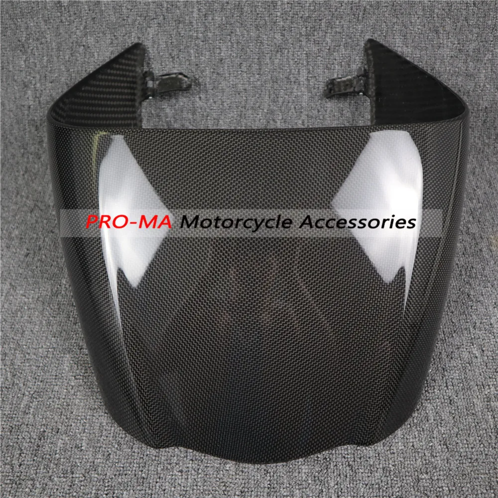 Чехол для сиденья мотоцикла из углеродного волокна для Ducati Diavel S- Plalin glossy weave
