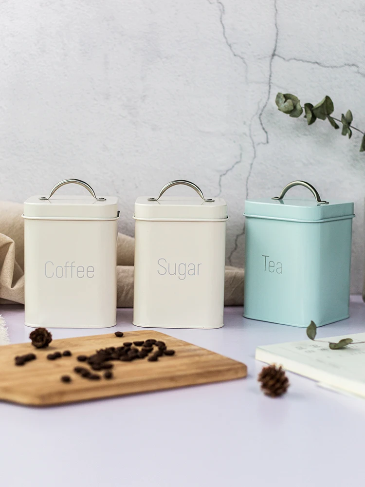 Квадратная чайная коробка контейнер для чая жестяная банка хранения дорожная