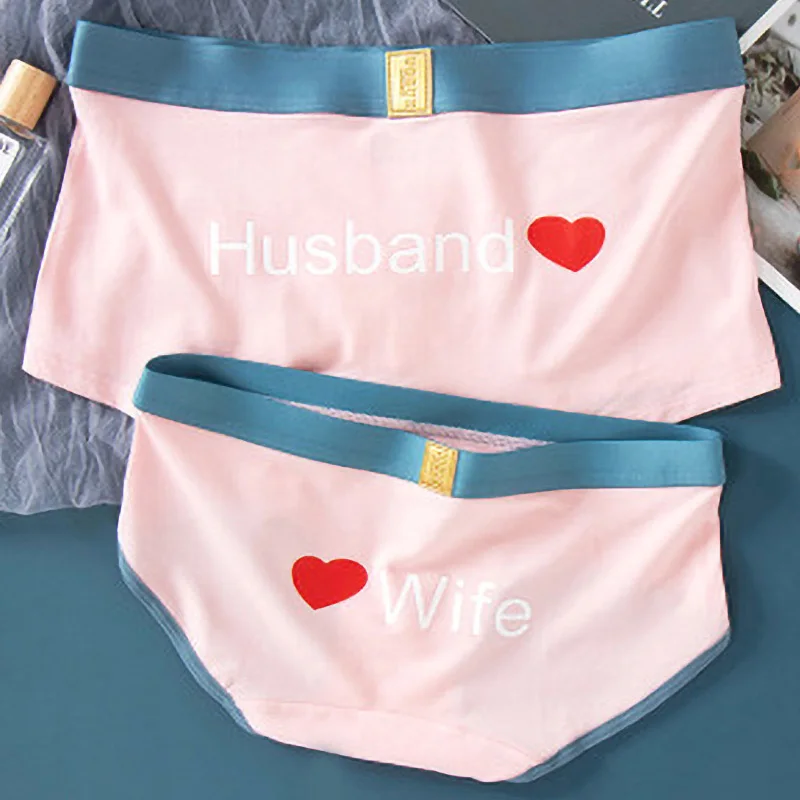 Hot Couple Underwear Cotton Panties New Style Sexy Underpants High Quality Women's Underpants Men Boxer Shorts Lover Cute Panty