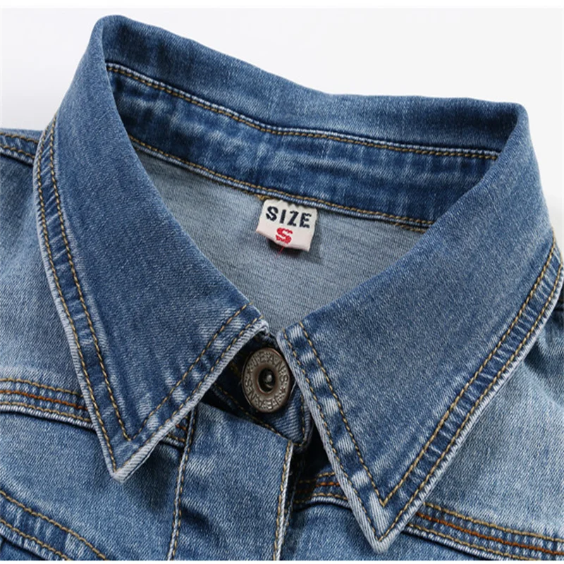 Короткая джинсовая куртка женские джинсы 2021 с коротким рукавом женская мода