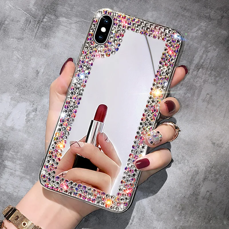 Для Huawei P20 P30 Pro lite Mate 20 30 Nova 3 3i 4 4E 5 5i 5T P Smart Plus Z 7A 8A Y5 2018 Алмазный зеркальный