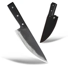 Нож поварской XYj ручной работы, для кемпинга, сербского шеф-повара, с чехлом