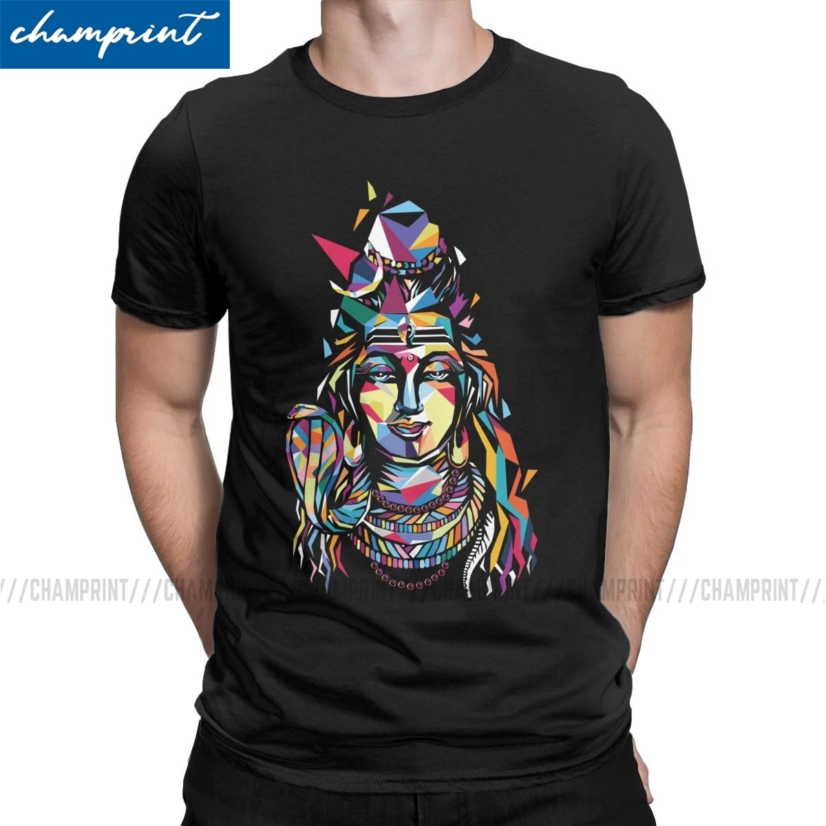 

Men's T-Shirt Shiva The God Cool Cotton Tees Short Sleeve Hindu Ganesha India Lingam T Shirt Round Neck Clothing Printed