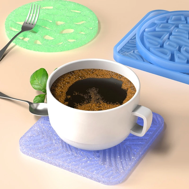 

Silicone Square Coaster Mold Epoxy Resin Casting Molds for Home Decoration
