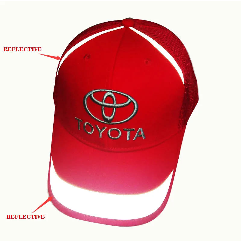 Высококачественная Светоотражающая регулируемая бейсболка с вышивкой для Toyota