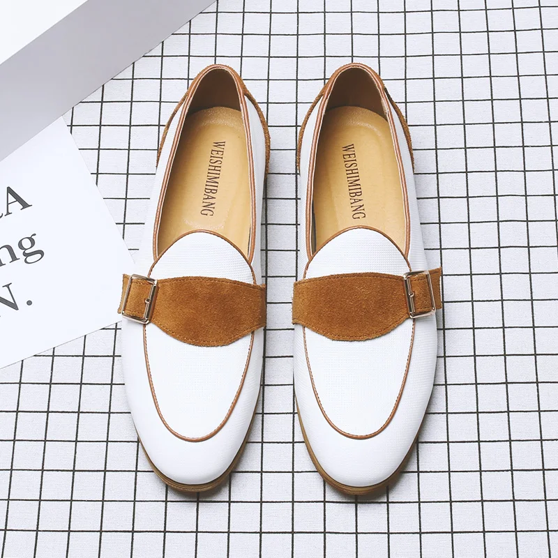 Новая модная мужская обувь из коровьей замши Летние дышащие итальянские лоферы