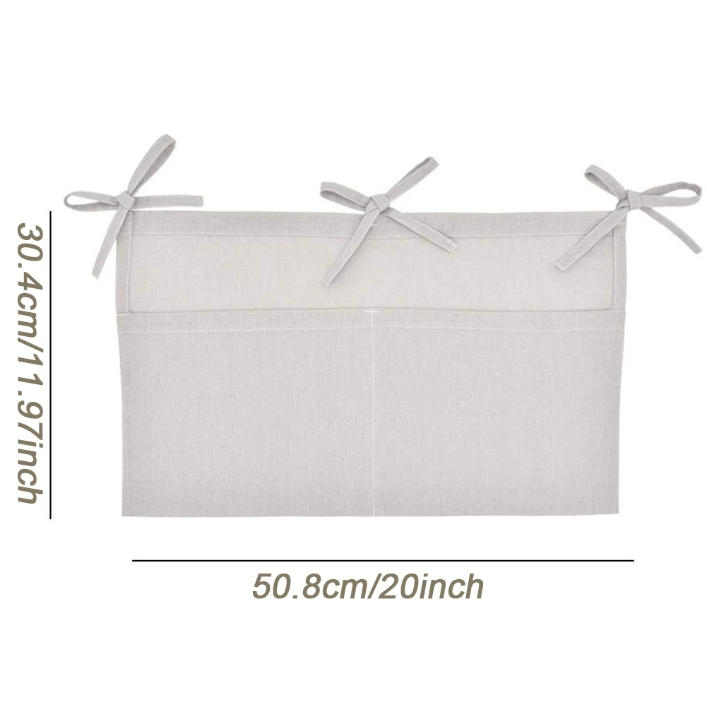 

Bedside Storage Bag Baby Crib Organizer Hanging Bag For Dormitory Bed Bunk Hospital Bed Rails Book Toy Diaper Pockets Bed Holder