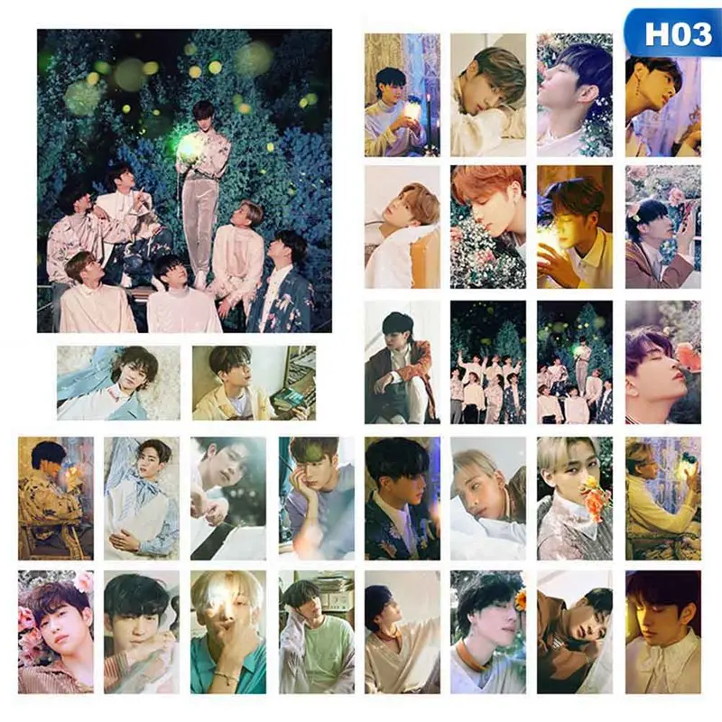 30 шт./компл. альбом KPOP GOT7 самодельный бумажный постер Фотокарта ломо карта веер