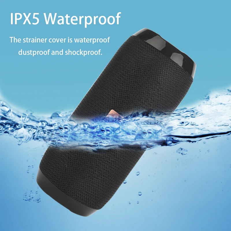 Outdoor Bluetooth-compatiple Speaker Portable Bass Stereo Wireless Column Computer Support FM Waterproof Speakers | Электроника