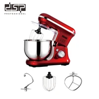 dsp 5l household vertical mixer stainless steel chef machine dough mixer food mixer egg cream salad mixer cake mixer 220v