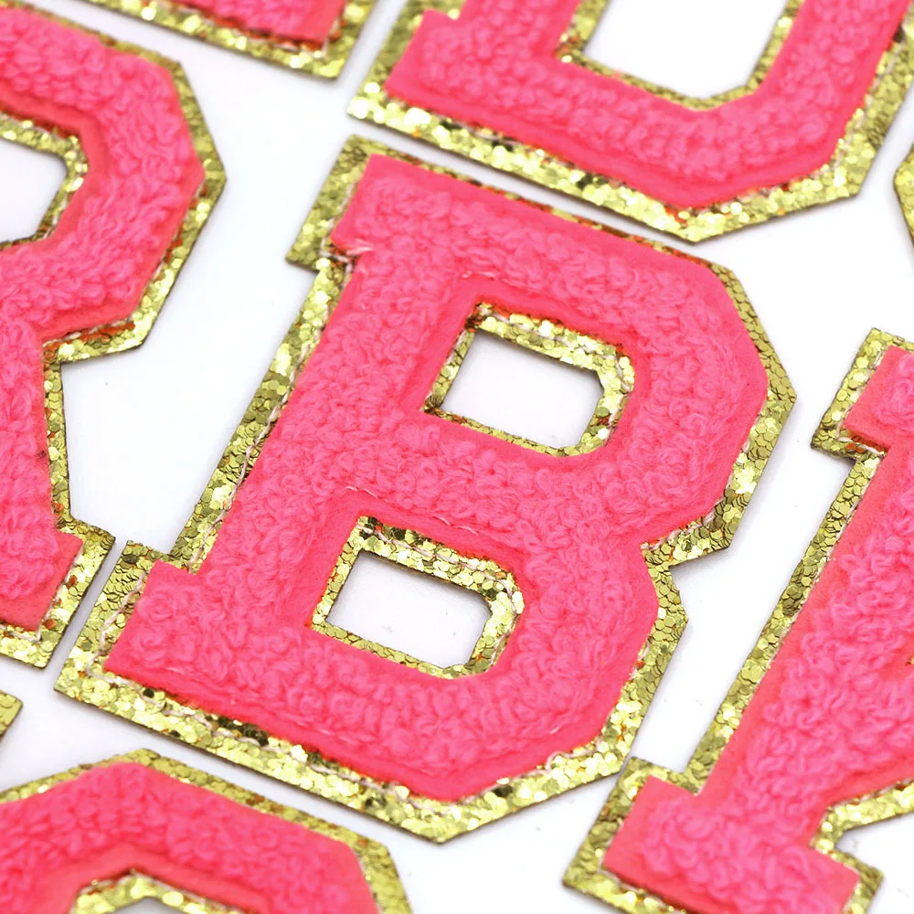 1 шт. роза искусственная шениль английские буквы термоклейкие нашивки для одежды