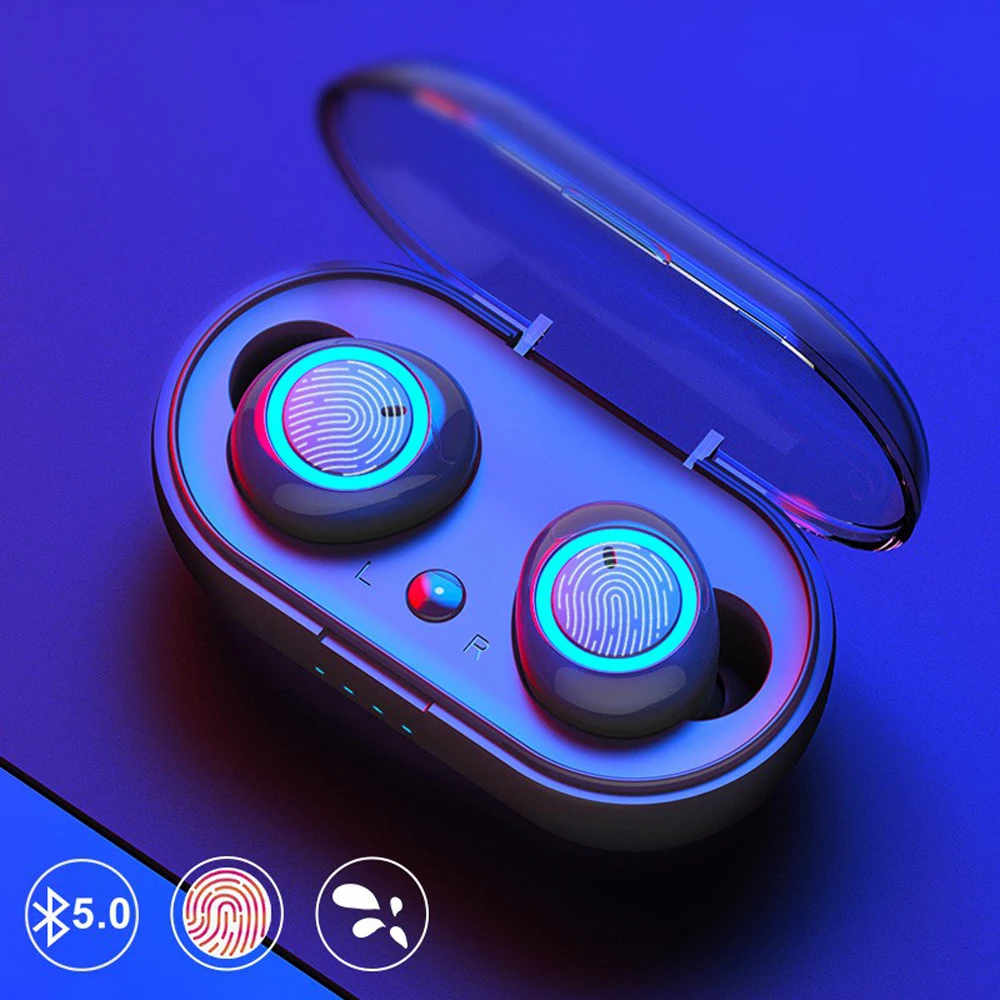 

DT-2 TWS Wireless Bluetooth 5.0 Earphone Stereo Sport Stereo Headset Earbuds Button Headphones With Microphone And Charging Box