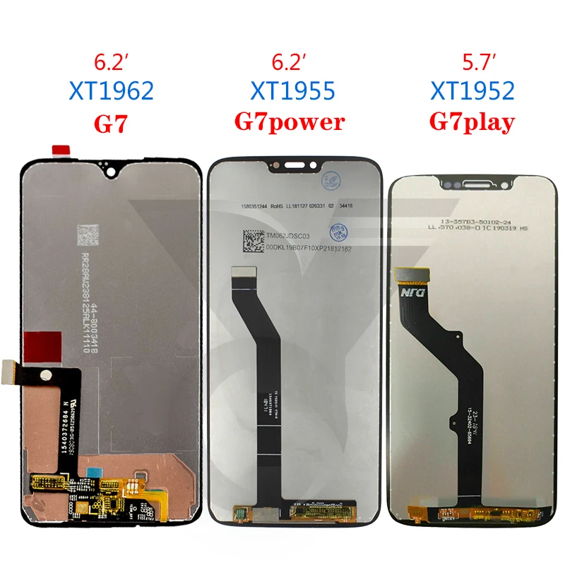 

ORIGINAL G7 LCD For Motorola Moto G7 Power Display XT1955 LCD G7 Plus Touch Screen Digitizer G7 Play LCD Replacement XT1952 LCD