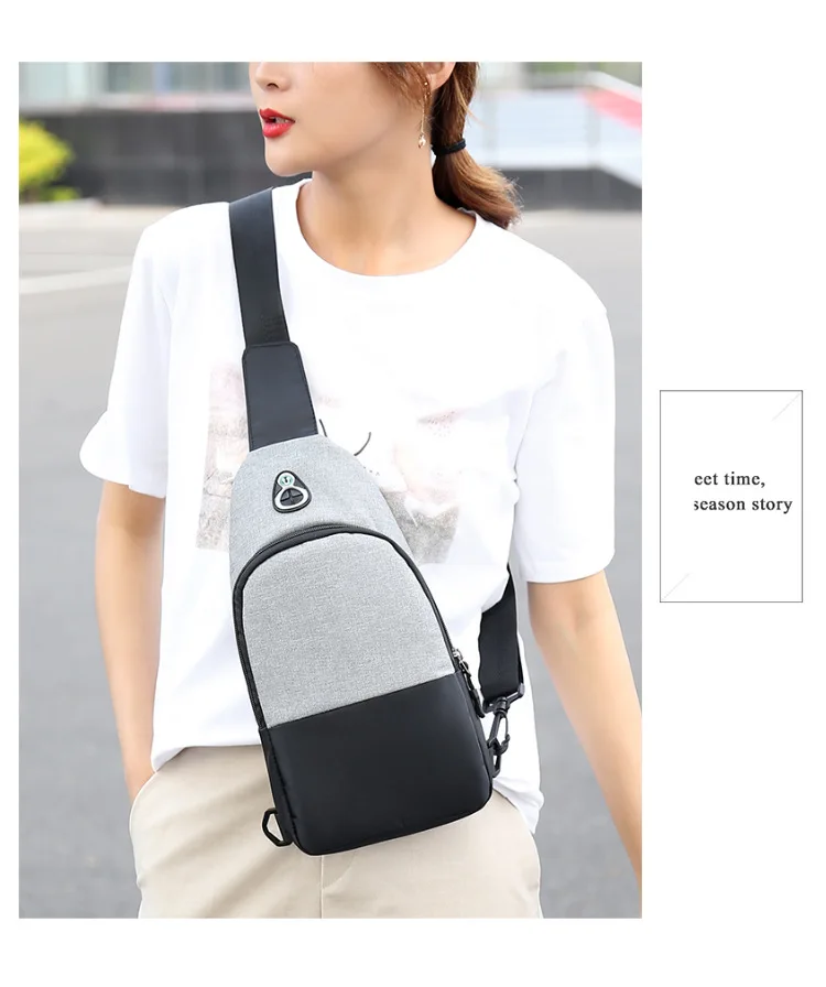 shoulder bag men and women color nylon outdoor leisure chest bag Waist Packs