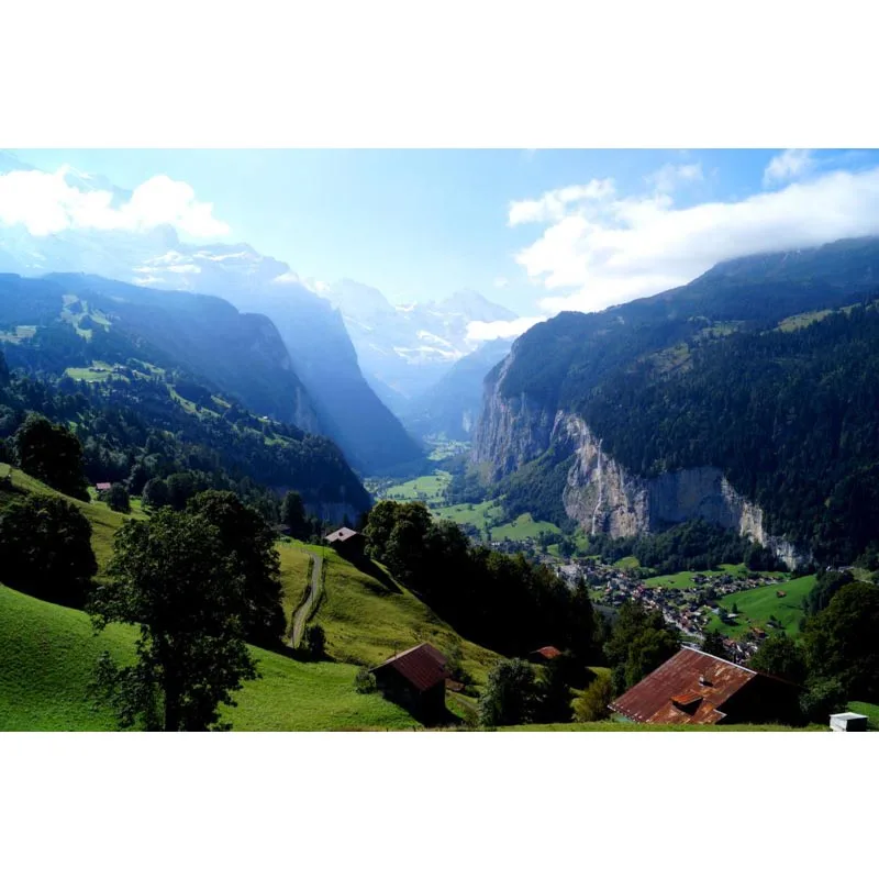 

2017 New arrival Alps mountains Canvas Fabric Cloth Poster Custom Print Silk Fabric Home Decor Poster For Your Living Room