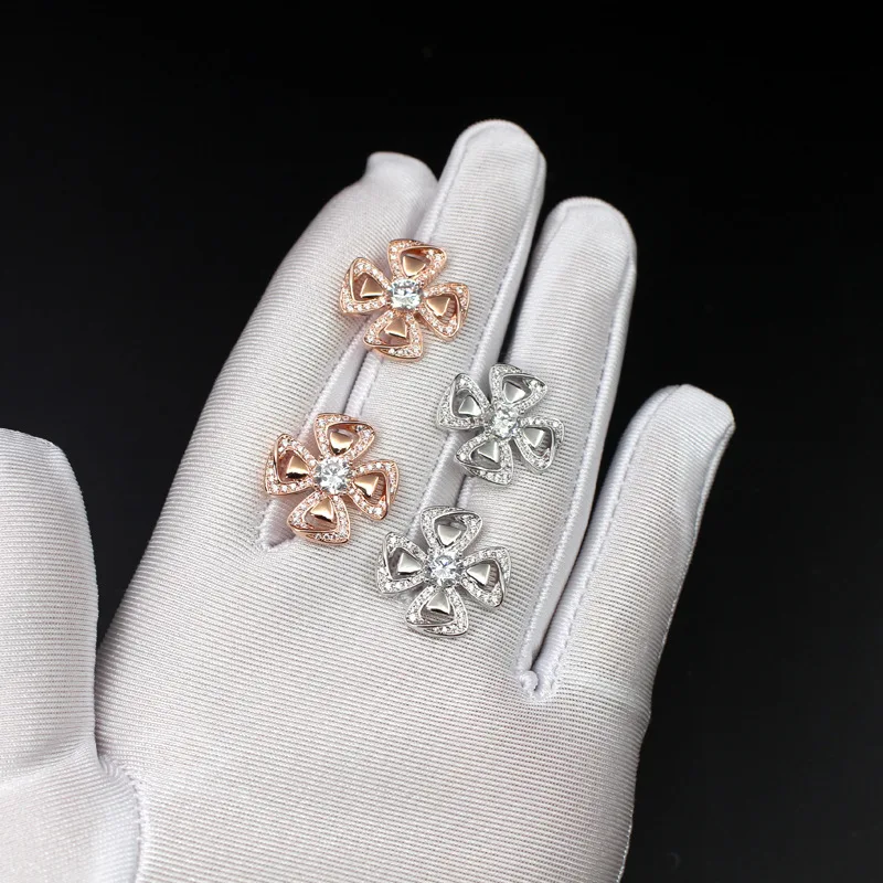 Модные ювелирные изделия для вечеринки женщин маленькие серьги-гвоздики в виде