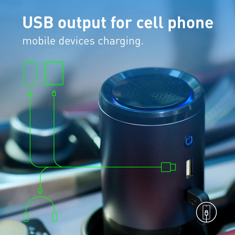 Портативный износостойкий мини Воздухоочиститель для дома/автомобиля с